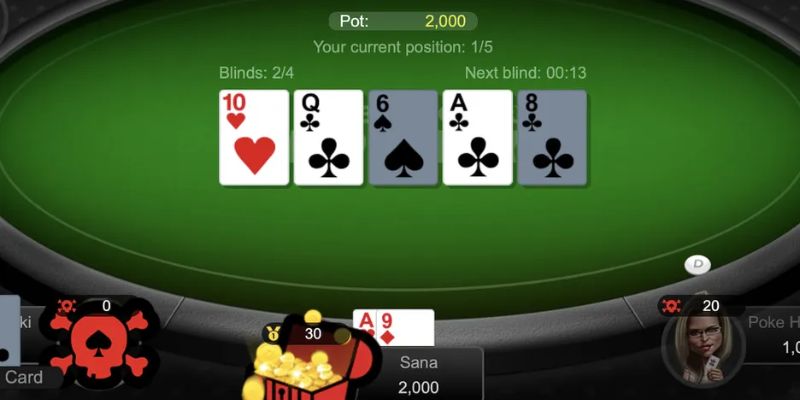 Thiết lập 3 vị trí ngồi chơi Poker 8KBET cơ bản